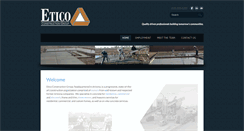 Desktop Screenshot of eticoconstructiongroup.com